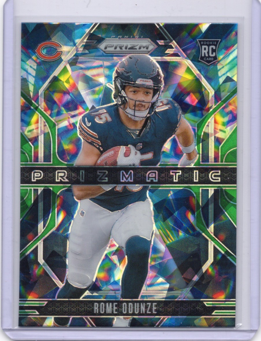 Rome Odunze Panini Prizm Prizmatic #9 Green Wave
