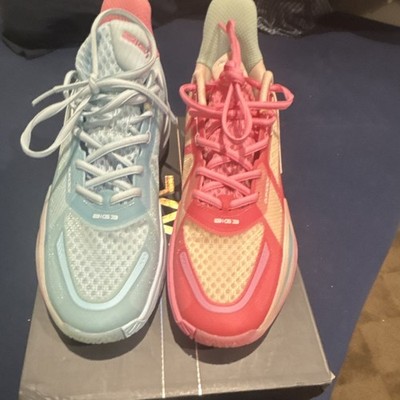 シューズ(男性用) 361 Degrees BIG 3 IV Drive 361 Degrees BIG3 IV DRIVE Basketball Shoes Blue Pink Red Mesh PP