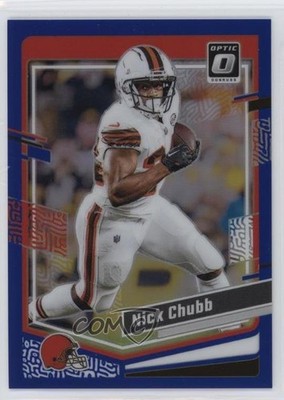 2023 Panini Donruss Optic Blue Prizm 159/199 Nick Chubb #200 0nr3