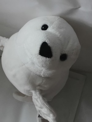 Vintage Plüsch 2012 Gund Neal White Seal Welpe (320577) 34 cm ohne Papieretikett