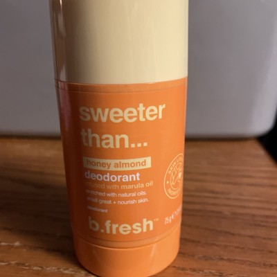 b.fresh Sweeter Than Honey Almond Deodorant Aluminum Free 2.64 OZ Marula Oil
