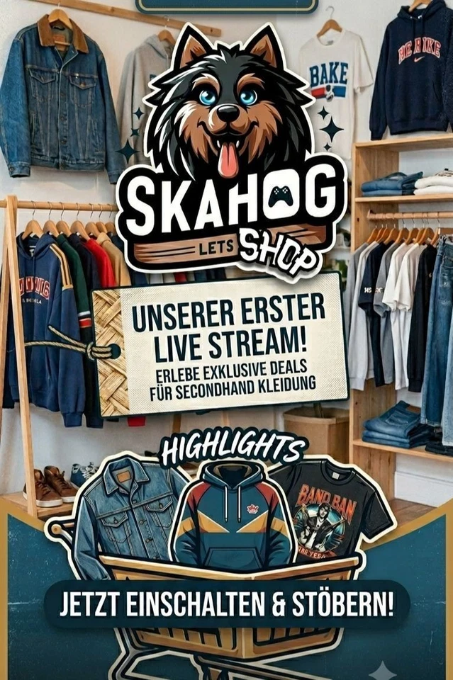 ---Erster Livestream ever im Skahog-Shop---