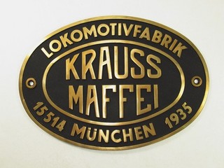 Original KM Messing Fabrik Lokschild "Kö / Kb / Köf 4809 u. 321 533 322 646"