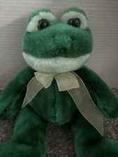 Kellytoy Green Frog Plush 15" Soft Stuffed Animal with Big Eyes and Big Feet