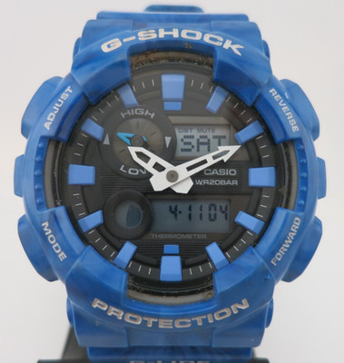 Casio G-Shock G-Lide Blue AnaDigi Watch - GAX-100MA GAX100MA-2A - New Bat + Case