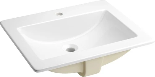 PROFLO PF21181 Hoffman 21-1/4" Rectangular Vitreous China Drop In - White - Picture 3 of 6