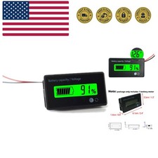 DC 12V 24V 36V 48V 72V Battery Meter, Battery Capacity Voltage Monitor Gauge ...