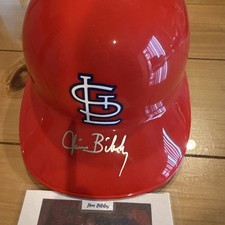 Jim Bibby Autographed Helmet. St. Louis Cardinals. Authenticated