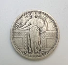 1917 Standing Liberty Quarter Type 1 25c VF/XF - Semi Key Date US Silver Coin