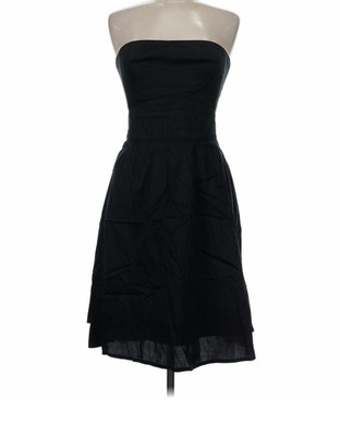 Marc Jacobs Black Strapless Fit & Flare Knee Length Dress Women s 6