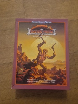 AD&D 2nd Edition Dark Sun BOX TOP ZUSTAND aud DEUTSCH MEGA SELTEN