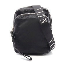 Valentino Nylon Shoulder Bag Men Black One Size