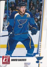 2010/11 Panini Donruss #114 David Backes Die-Cut Gems Base Parallel