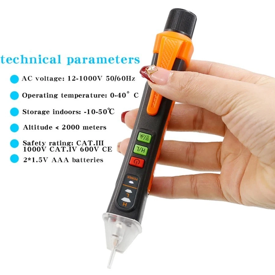Voltage Pen Electric Power Alert Detector Tester UK 1AC-D Volt Non Contact - Image 2 of 4