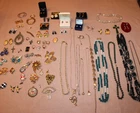 Vintage/Mod Costume Jewelry NECKLACE, EARING, RING Lot - All Complete No Damage