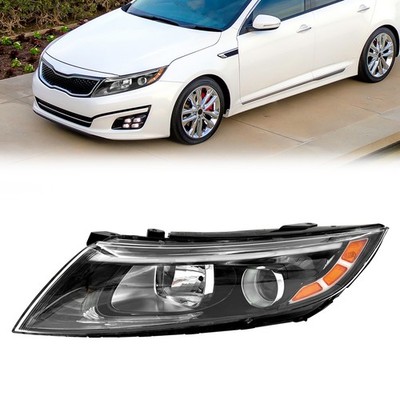 Headlight Assembly Driver Left  For 2014 2015 Kia Optima Halogen no LED w/ Bulb