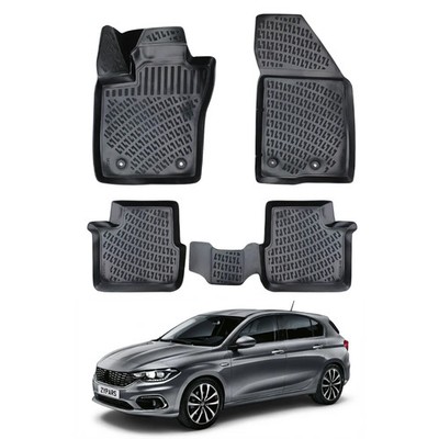 Floor Mats Liner for Fiat Egea 2015-2026 TPE All Weather