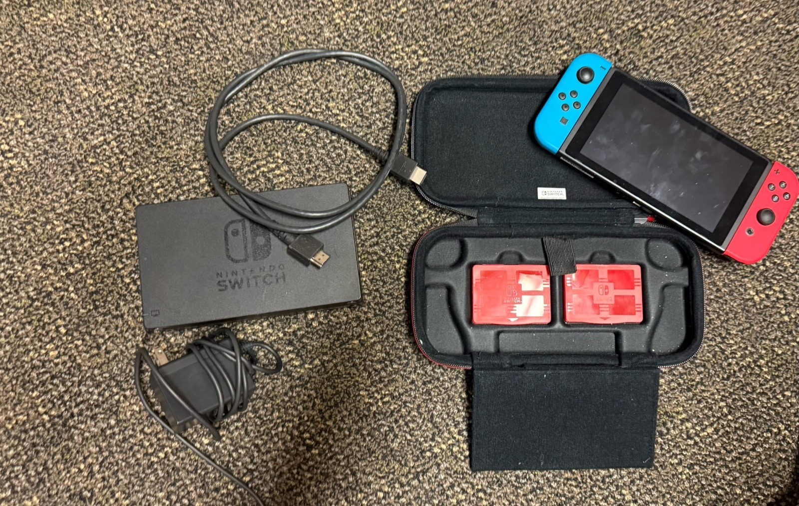 Nintendo Switch v2 with Dock, Cords, Case