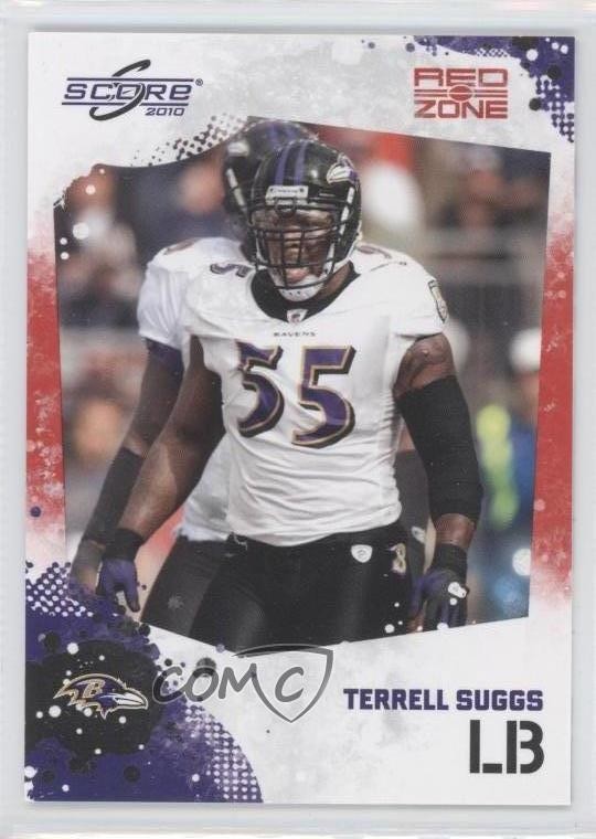 2010 Score Red Zone 64/100 Terrell Suggs #26 0a1