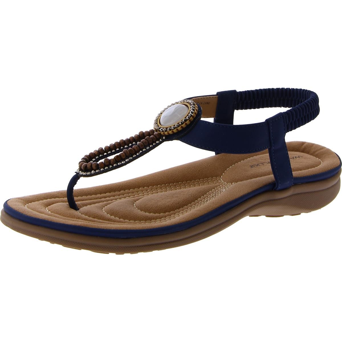 Повседневные женские босоножки Allta Navy с Т-образным ремешком Wanderlust 10 Medium (B,M) BHFO 4229