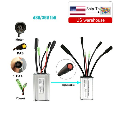 #ad #ad E bike Electric Bicycle KT 15A Controller 36V 48V For 250W 350W Brushless Motor $43.15