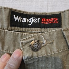 Wrangler Riggs Ripstop Ranger Workwear Cargo Pants Mens Khaki 32X34