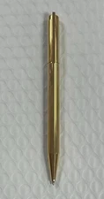 VINTAGE S.T. DUPONT CLASSIQUE GOLD PLATED BALLPOINT PEN- USED.