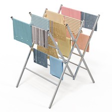 Whitmor Oversized Metal Drying Rack, Silver 36 in