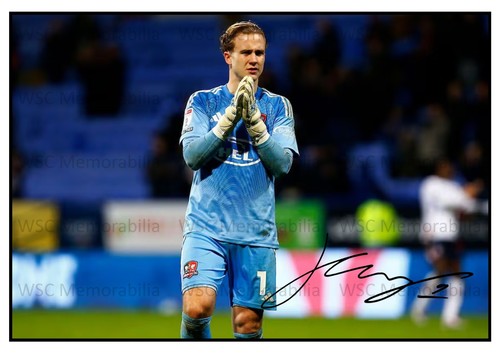 11433. Joe Whitworth Signed Pictures A4 Prints Crystal Palace Exeter City