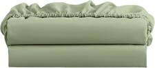 Knit Jersey 100 Cotton 2 Twin XL Fitted Bed Sheets, Sage, 2-Pack Soft and ...