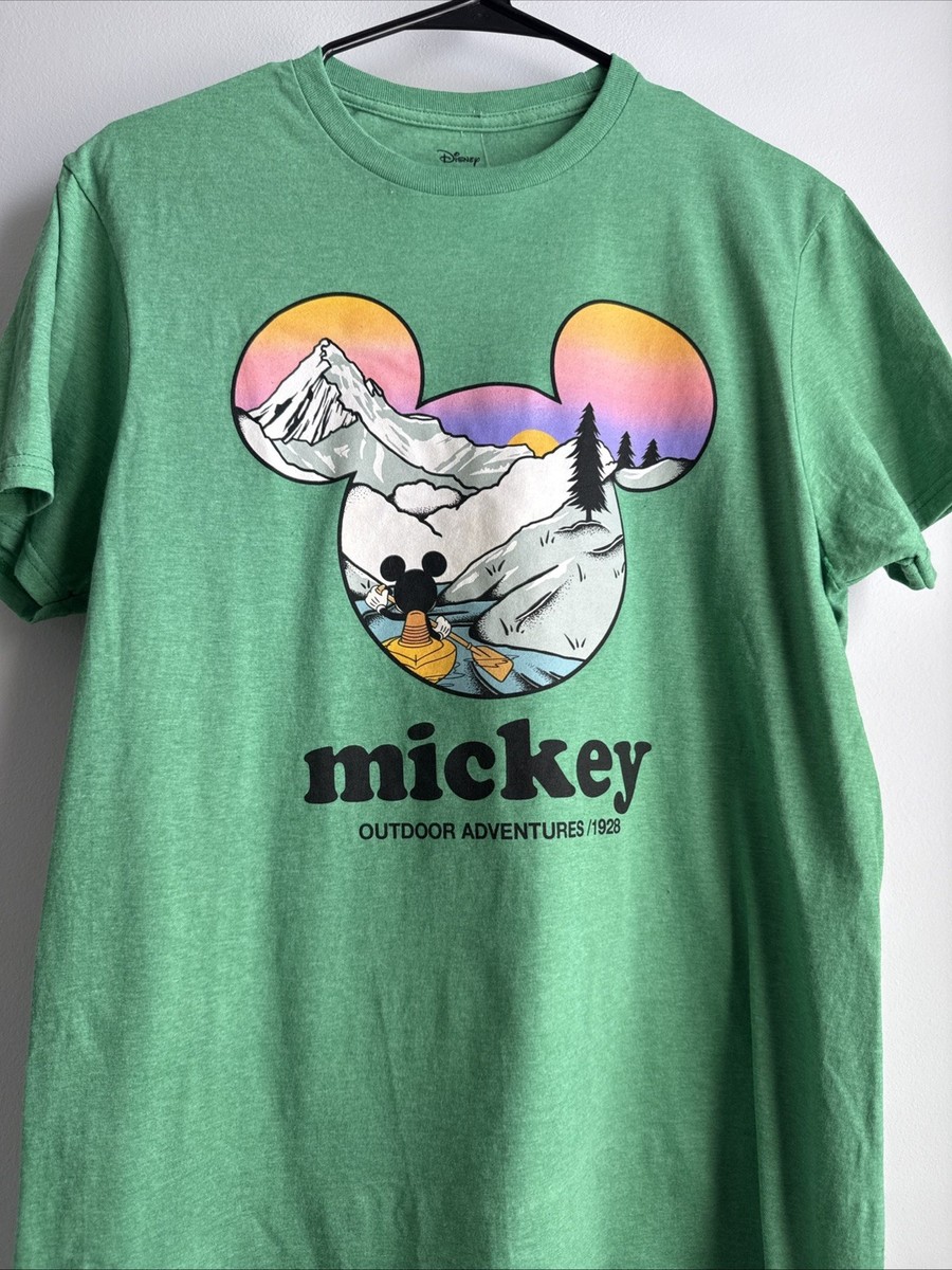 Disney Mickey Mouse MEns T-Shirt - Outdoor Adventures Mountain