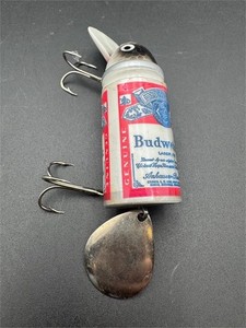Vintage Heddon Big Bud Budweiser Novelty Crankbait