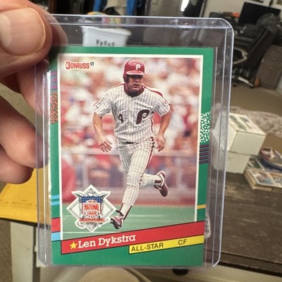 Rare 91 Donruss Len Dykstra All Star Card Misprint Missing The . After INC