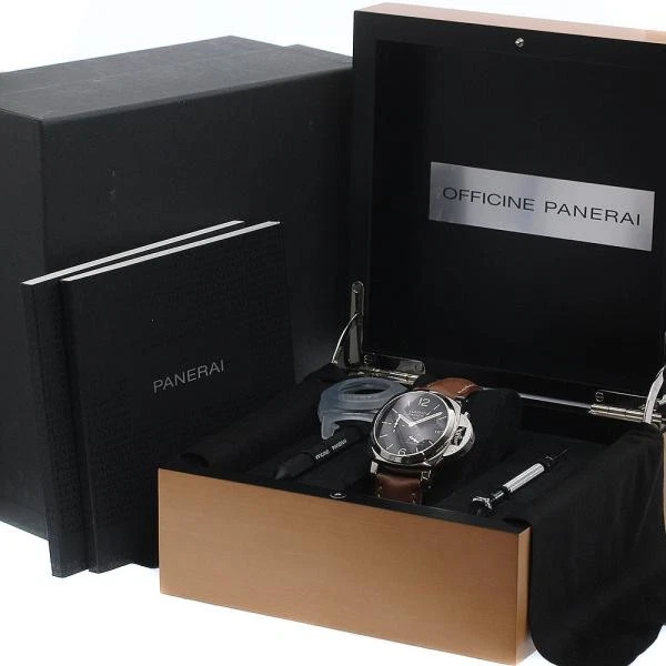 Panerai — Officine Panerai Luminor 1950 PAM00537 41mm SS Black Dial Automatic Watch #C2618