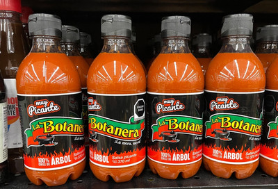 4X LA BOTANERA SALSA ( MUY PICANTE CHILE DE ARBOL ) 4 OF 370g EACH 