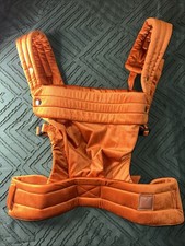 Nest Blanche Velvet Baby Carrier for Newborns to Toddlers 7-35lb Orange
