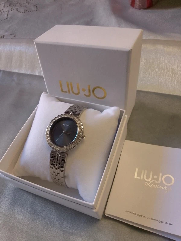 Orologio Liu Jo Originale Donna Elegante Glamour Argentato Luxury  Crystal Chic  - Immagine 4 di 4