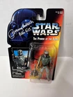 1995 Star Wars POTF Boba Fett Action Figure Carded Kenner Jeremy Bulloch Signed