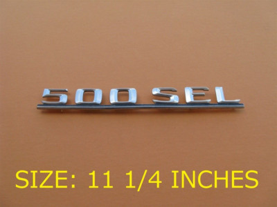 MERCEDES 500 SEL 500SEL REAR TRUNK LID EMBLEM LOGO BADGE SIGN SYMBOL USED A45075