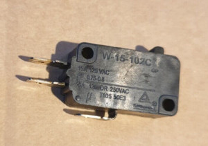 MIKROWELLE TÜRRIEGEL MIKROSCHALTER X 1 W-15-102C GP 3 PIN GALANZ schwarz