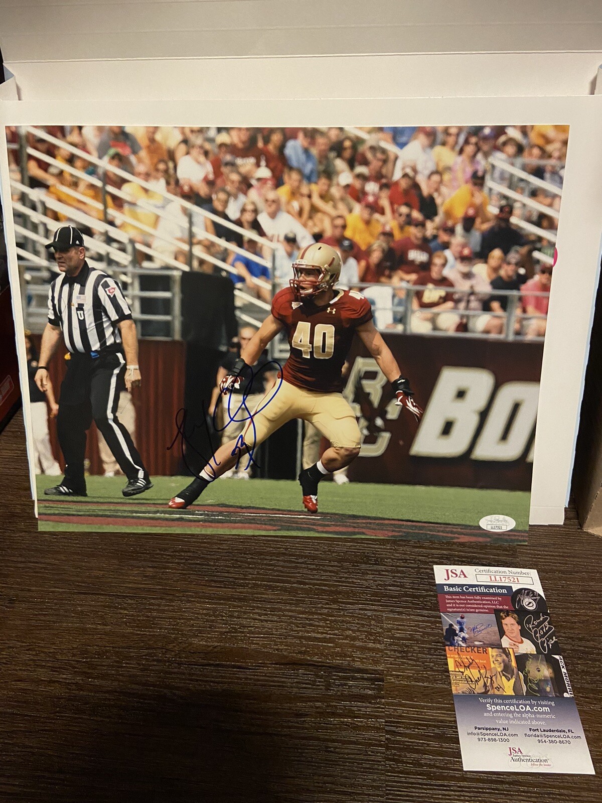 Luke Kuechly Autographed Signed Carolina Panthers 11X14 PHOTO JSA BOSTON COLLEGE. PANTHERS. HOT.RARE 
