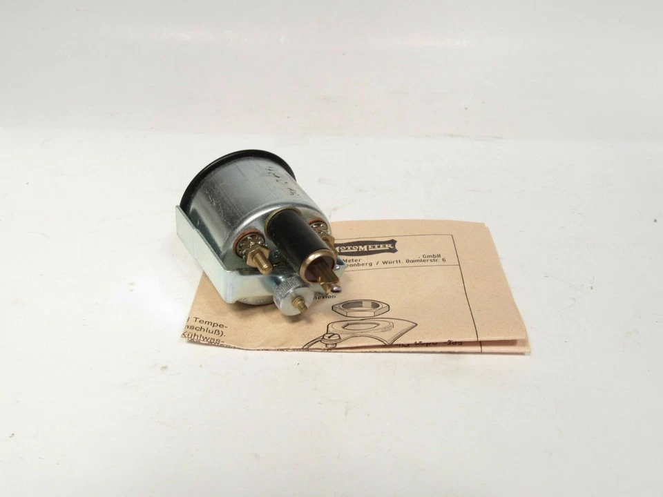 6 Volt Temp Gauge Fits Mercedes Benz 180 Volvo 544 Borgward Isabella Porsche 356 - Image 2 of 3