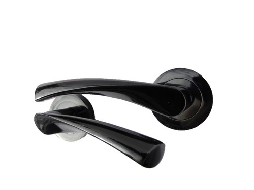 Epsom Door Handle Internal Black Nickel Twist Door Handle on Round rose 6 Set - Picture 10 of 12