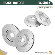 4PCS Front & Rear Drilled Disc Brake Rotor for Nissan 350z 370Z INFINITI G37 G35
