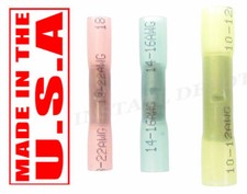 50 3M HEAT SHRINK WATERPROOF BUTT WIRE CONNECTORS TERMINALS MARINE GRADE 22-10