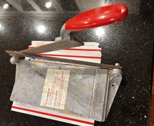 QEP Vintage Metal Guillotine Style Tile Cutter Tool Used Condition DIY Home