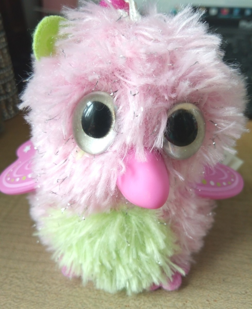 Hatchimals Burtle Plush Clip On Toy Pink Green Key Ring Bag