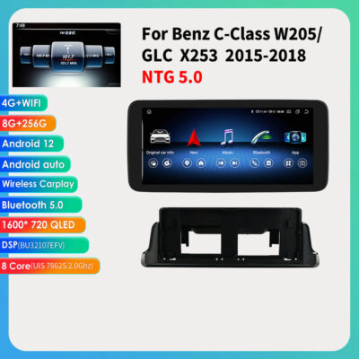 10,3'' Für Mercedes-Benz C GLC W205 X253 Android Autoradio GPS Navi Carplay 256GB
