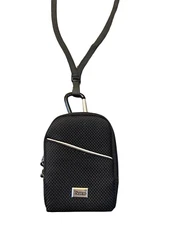 For BLU Flex Flip - Around the neck or Waist Black Storage Case