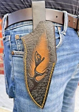 Leather Hand Crafted Fixed Blade Knife Sheath Outdoor Hunting Knives Holster